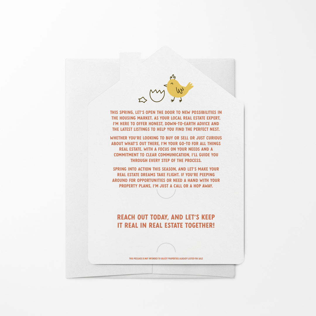 Set of Peeping It Real In Real Estate! | Easter Spring Mailers | Envelopes Included | M260-M001 Mailer Market Dwellings
