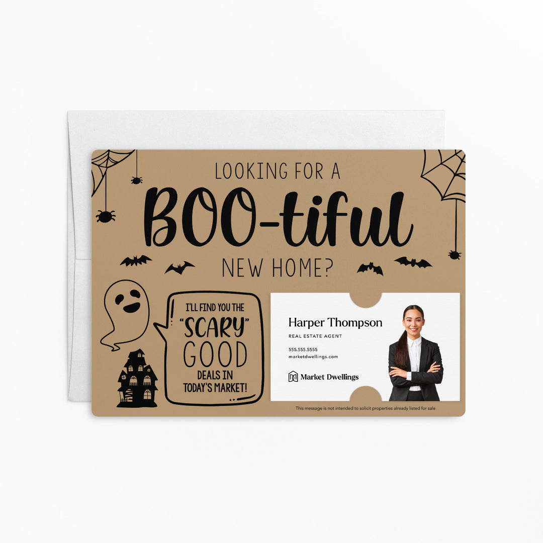 Set of Looking for a BOO-tiful New Home? Mailer | Envelopes Included | M29-M003 Mailer Market Dwellings KRAFT