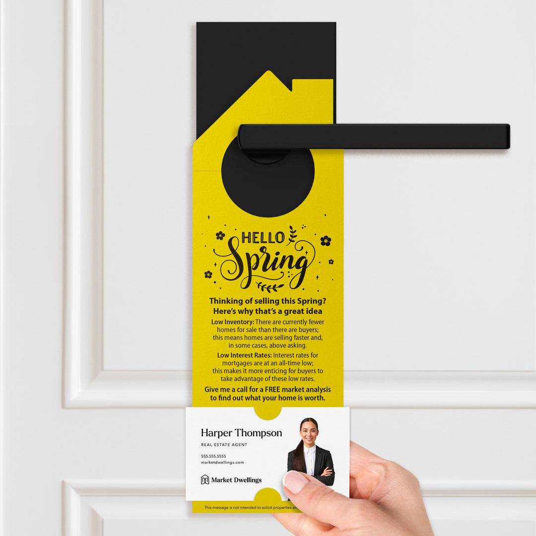 Hello Spring Door Hangers Season Door Hanger Market Dwellings