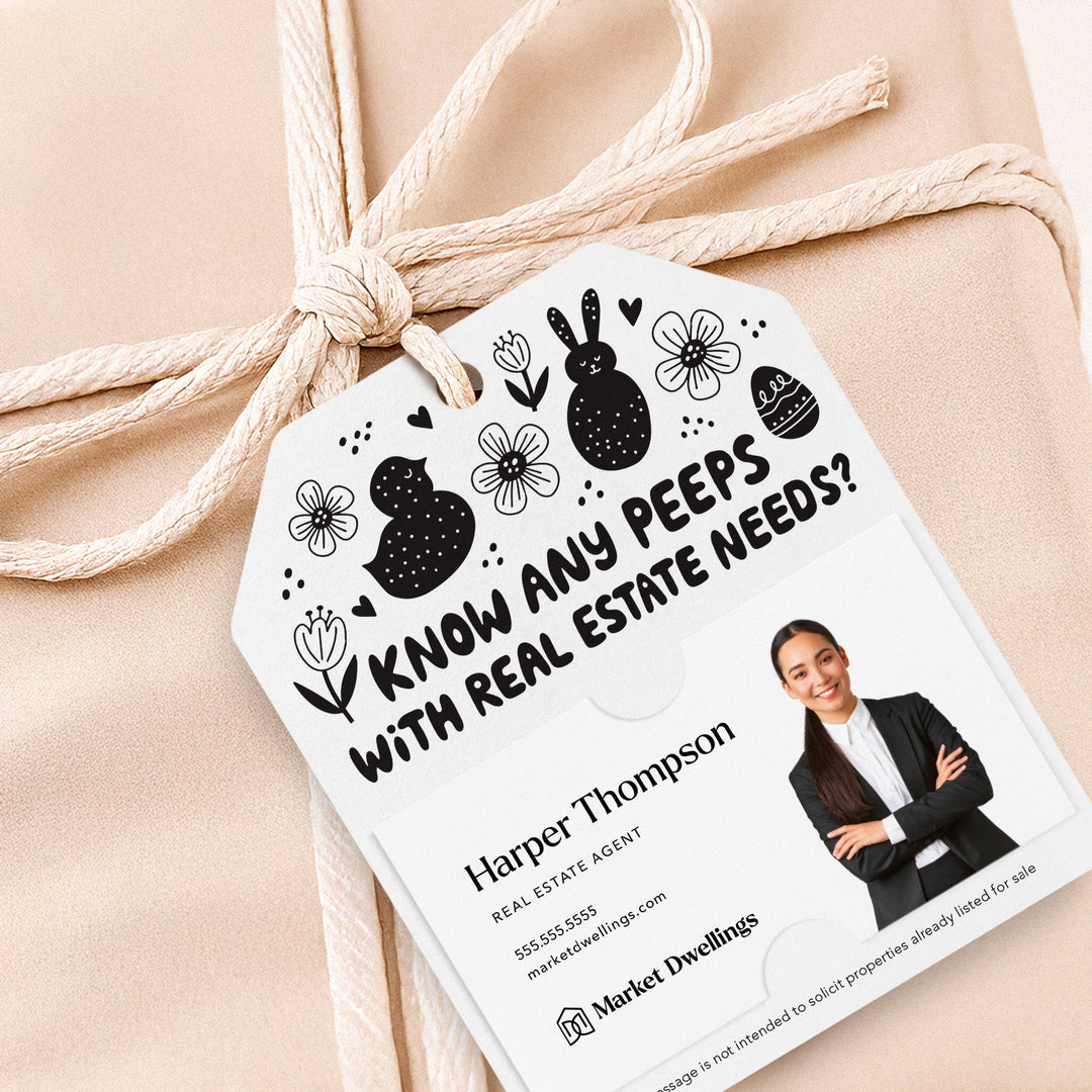 Know Any Peeps with Real Estate Needs | Gift Tags Gift Tag Market Dwellings