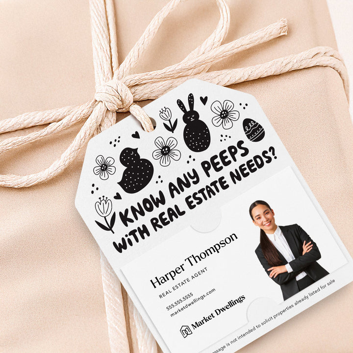 Know Any Peeps with Real Estate Needs | Gift Tags Gift Tag Market Dwellings