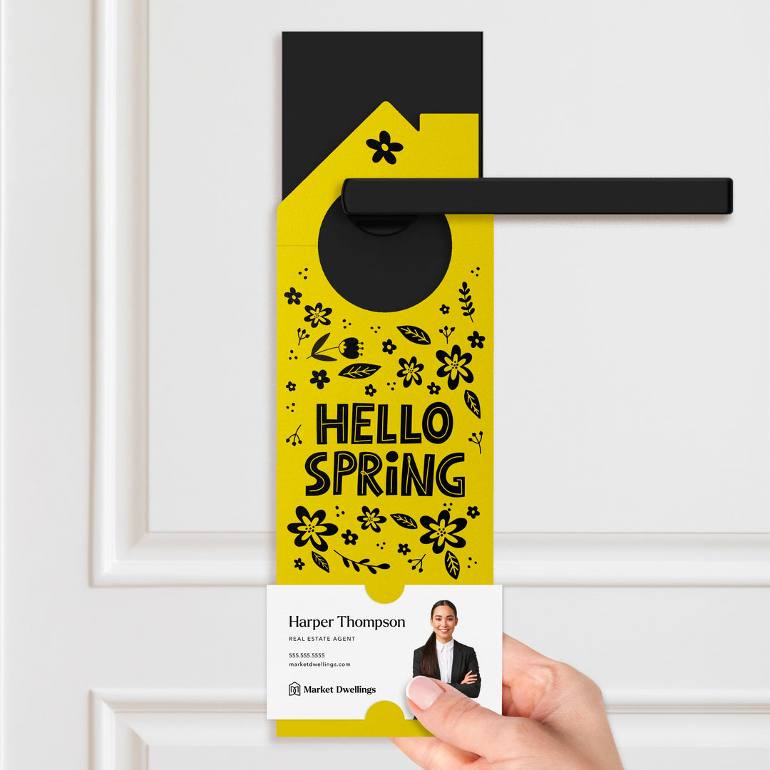 Hello Spring Door Hangers Season Door Hanger Market Dwellings