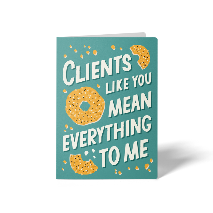 Set of Clients Like You Mean Everything To Me Greeting Cards | Envelopes Included Greeting Card Market Dwellings JADE