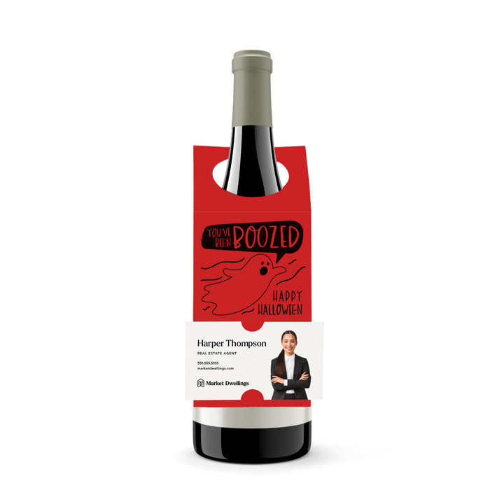 You've Been Boozed | Bottle Hang Tags Bottle Tag Market Dwellings SCARLET