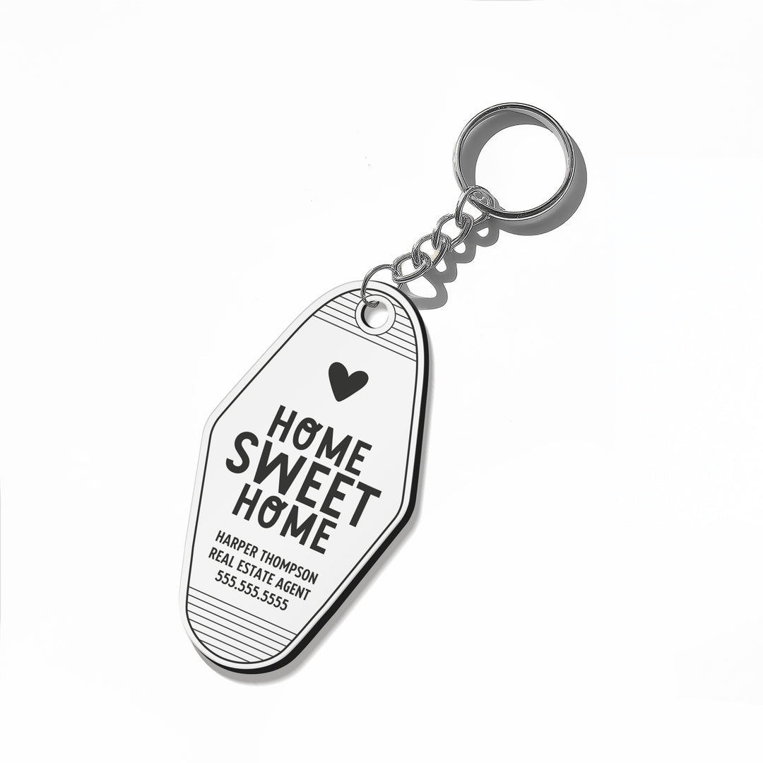 Customizable Home Sweet Home Keychains