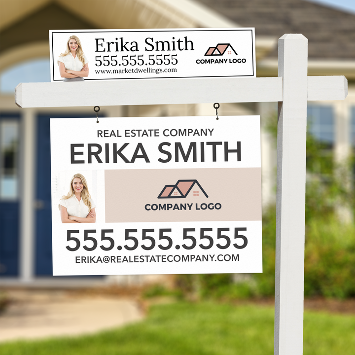 Customizable Real Estate Sign Rider | DSR-7 Sign Rider Market Dwellings   