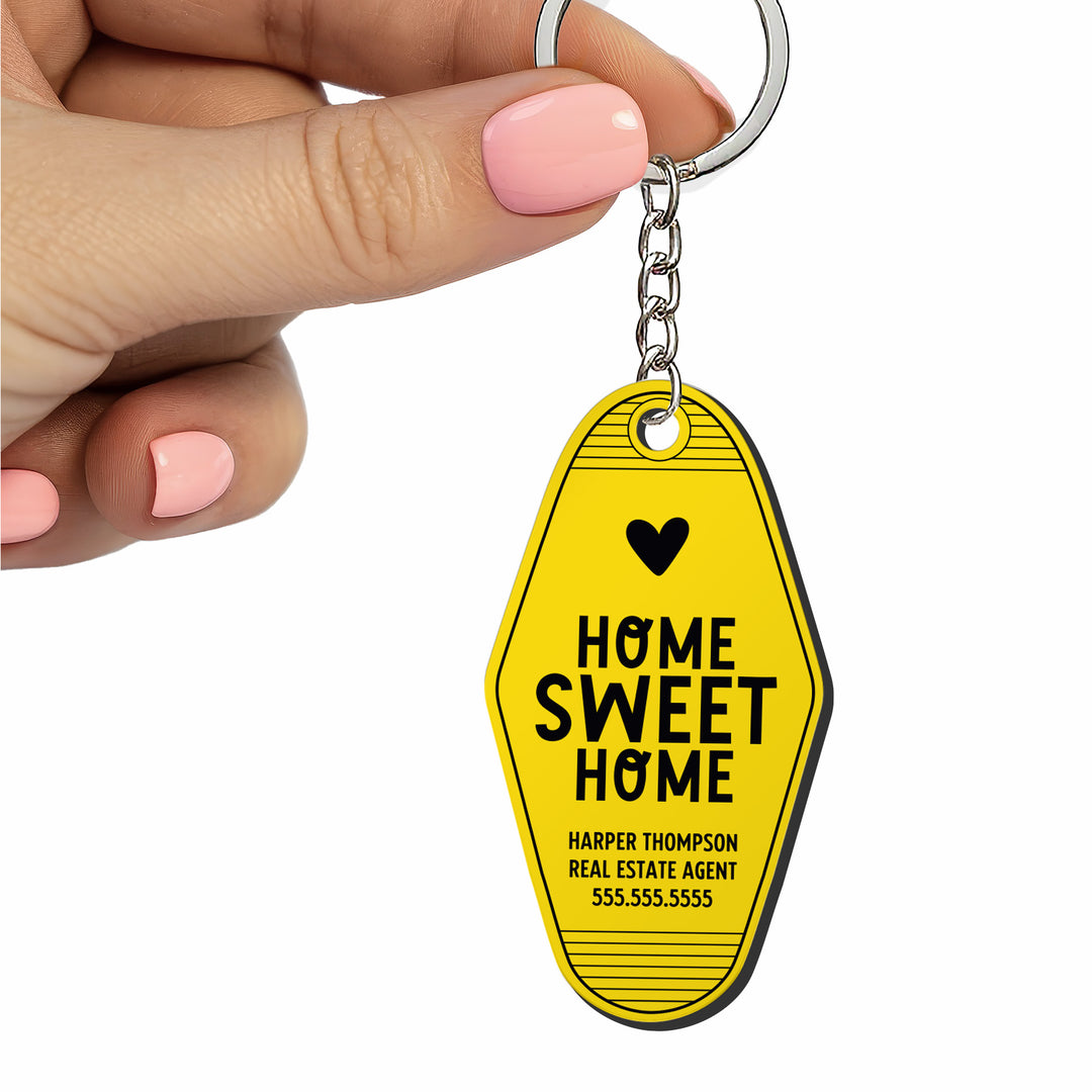 Customizable Home Sweet Home Keychains