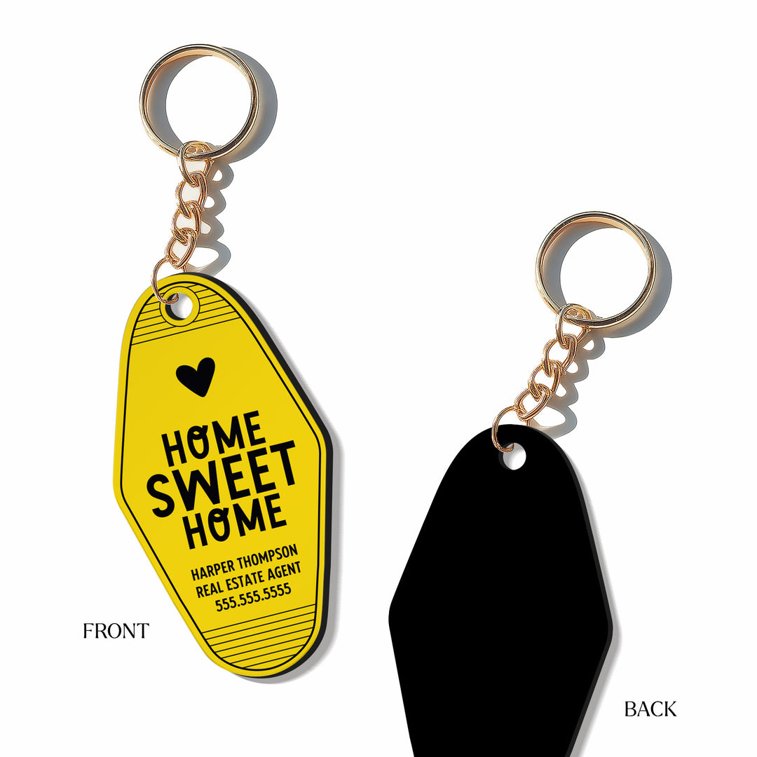 Customizable Home Sweet Home Keychains