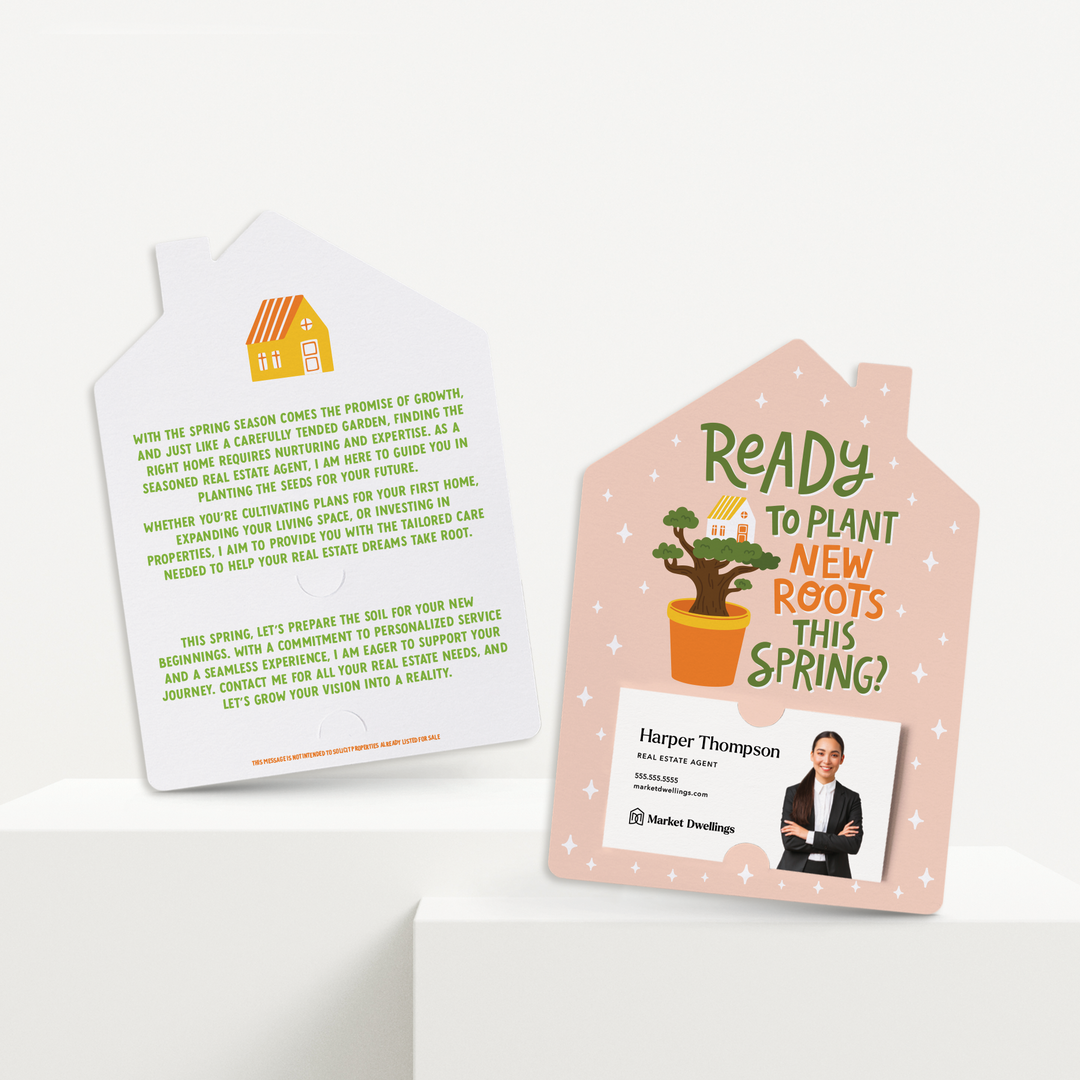 Set of Ready to Plant Your Roots This Spring? | Spring Mailers | Envelopes Included | M257-M001 Mailer Market Dwellings