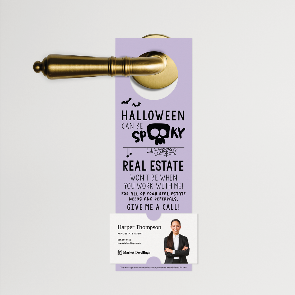 Halloween Can Be Spooky | Door Hangers | 10-DH001 Door Hanger Market Dwellings LIGHT PURPLE  