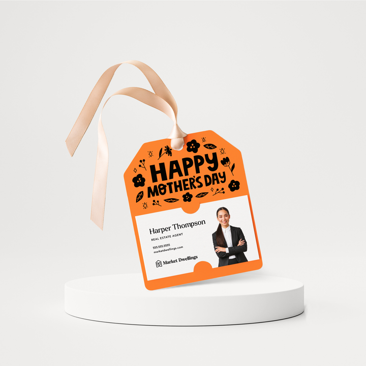 Happy Mother's Day | Pop By Gift Tags | 109-GT001 Gift Tag Market Dwellings CARROT  