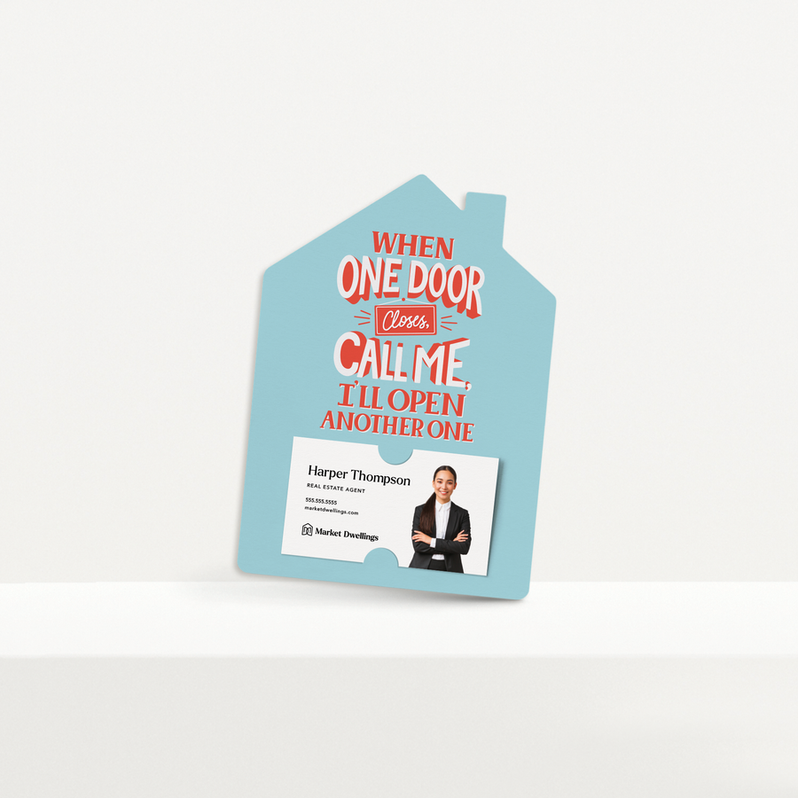 Set of When One Door Closes, Call Me, I’ll Open Another One. | Mailers | Envelopes Included | M268-M001-AB Mailer Market Dwellings   