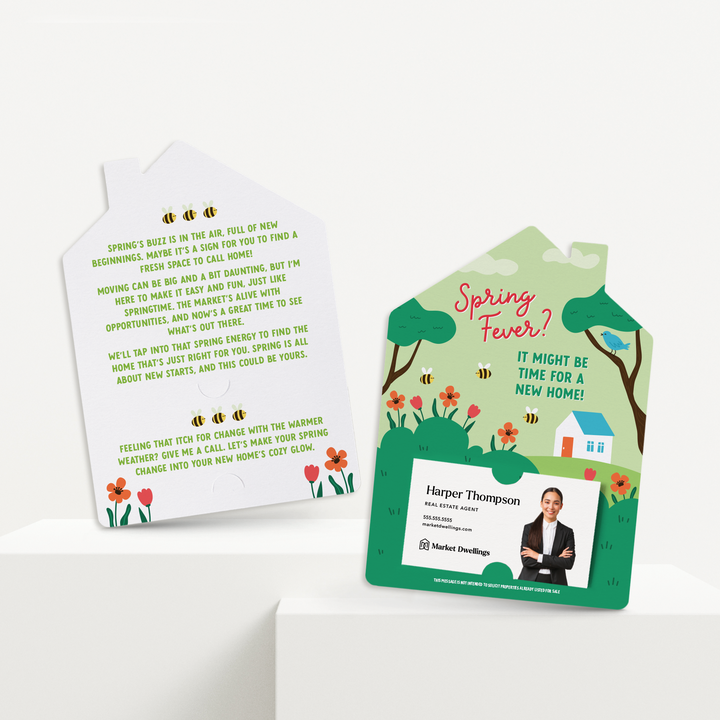 Set of Spring Fever? It Might Be Time For A New Home! | Spring Mailers | Envelopes Included | M255-M001 Mailer Market Dwellings