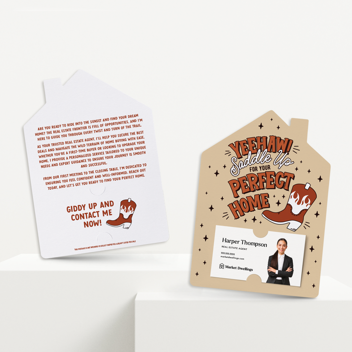 Set of Yeehaw! Saddle Up For Your Perfect Home | Mailers | Envelopes Included | M287-M001 Mailer Market Dwellings