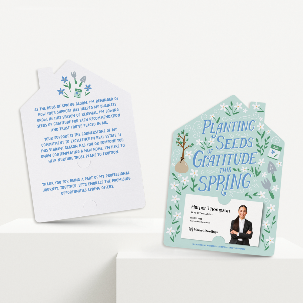 Set of Planting Seeds Of Gratitude This Spring | Spring Mailers | Envelopes Included | M258-M001 Mailer Market Dwellings   