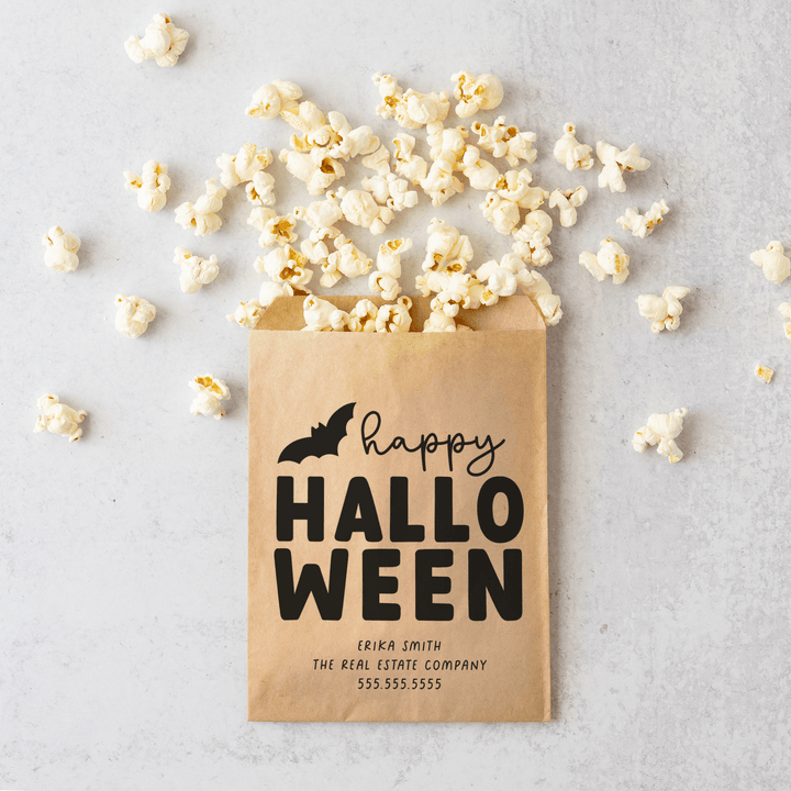 Customizable | Set of Happy Halloween Bakery Bags | 14-BB Bakery Bag Market Dwellings