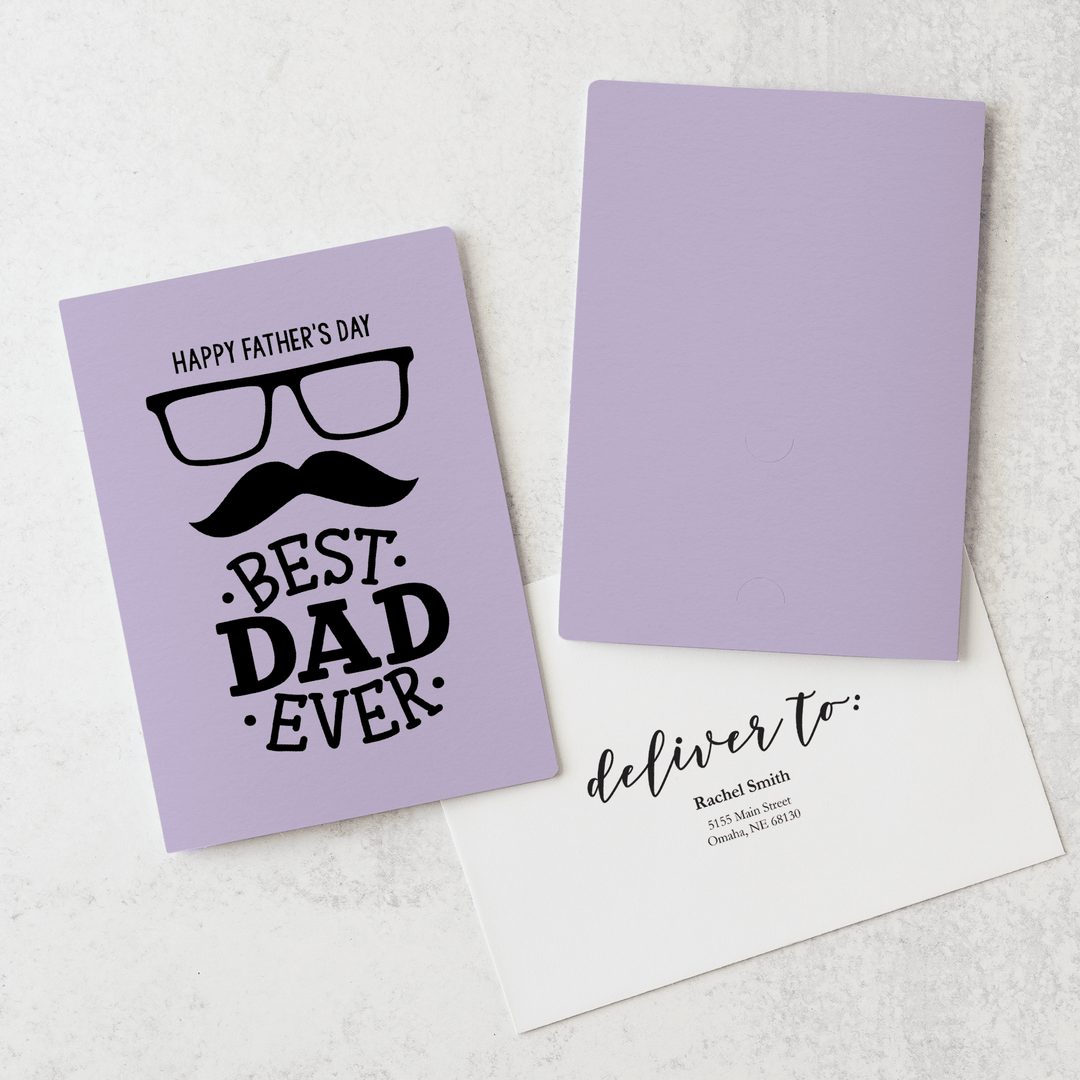 Set of "Happy Father's Day" Greeting Cards | Envelopes Included | 14-GC001 Greeting Card Market Dwellings LIGHT PURPLE  