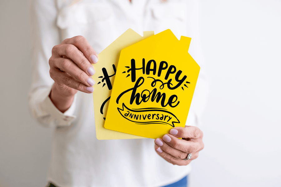 Set of "Happy Home Anniversary" Greeting Cards | Envelopes Included | 19-GC002 Greeting Card Market Dwellings   