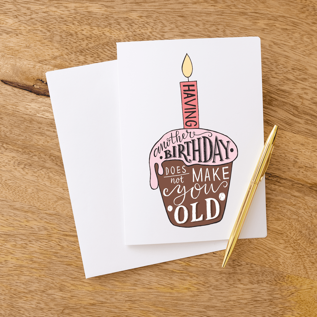 Set of Having a Birthday Does Not Make You Old Birthday Cards | Envelopes Included Greeting Card Market Dwellings