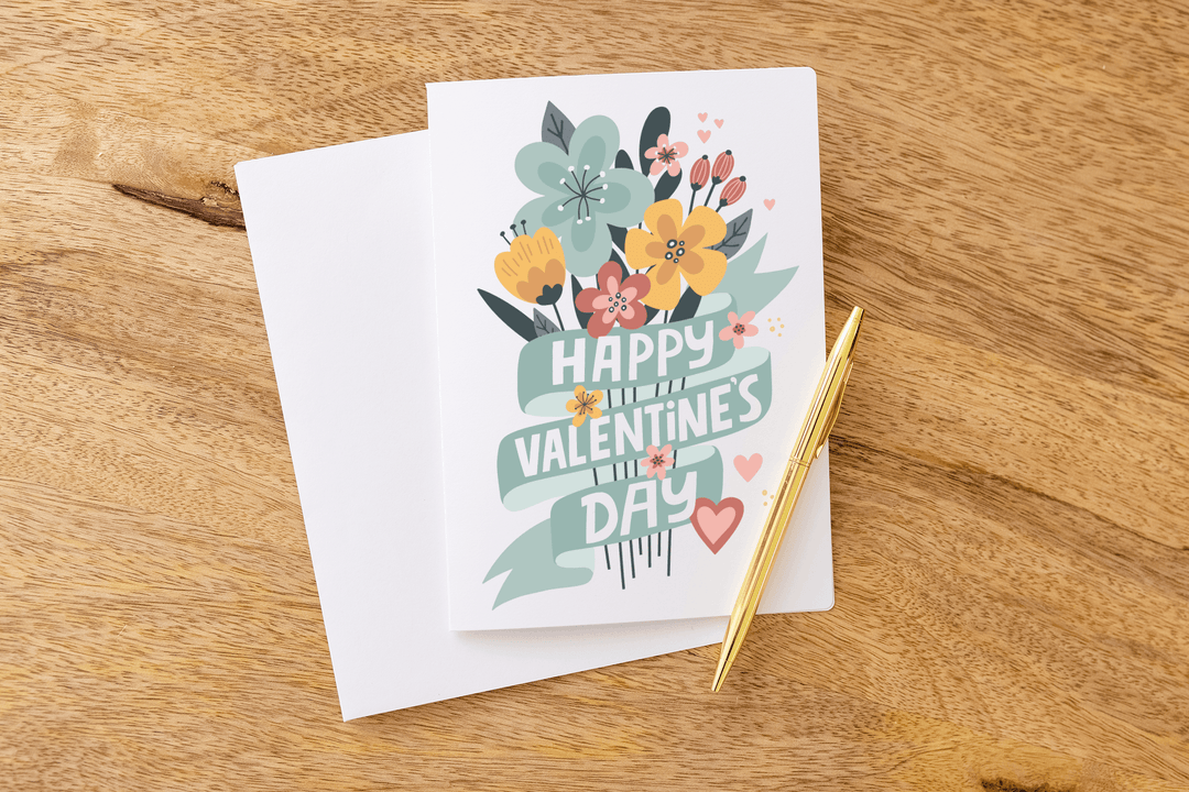 Set of Happy Valentine's Day Greeting Cards | Envelopes Included Greeting Card Market Dwellings