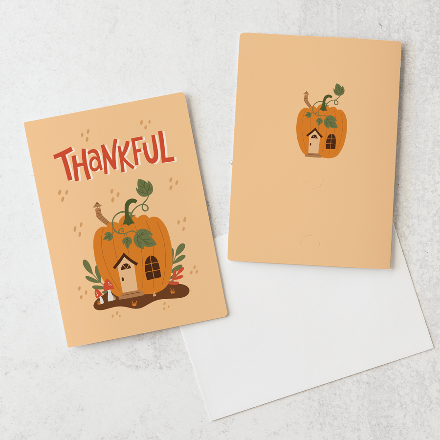 Set of Thankful | Thanksgiving Greeting Cards | Envelopes Included | 36-GC001 Greeting Card Market Dwellings   