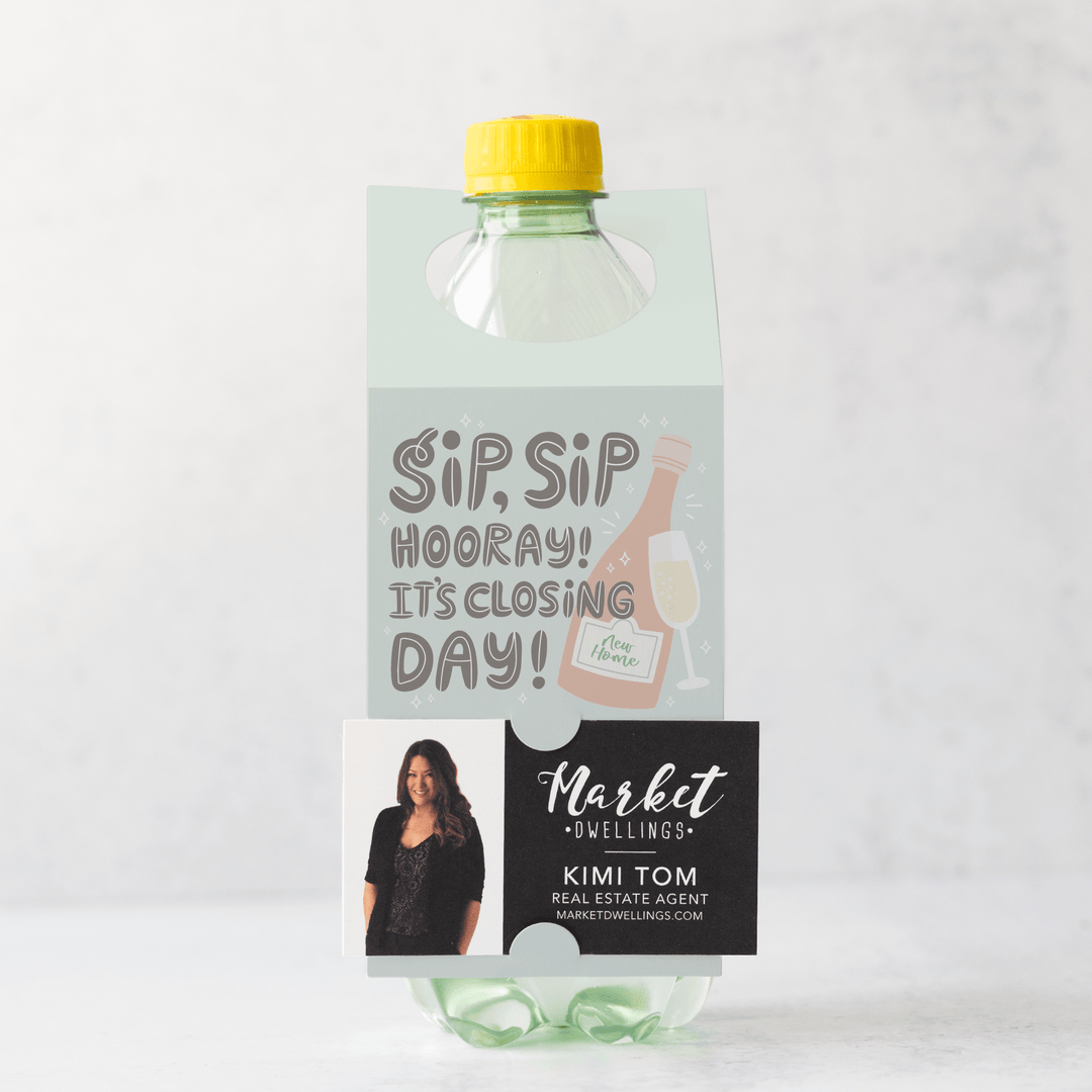 Sip, Sip Hooray! It's Closing Day! | Bottle Tags | 26-BT001 - Market Dwellings