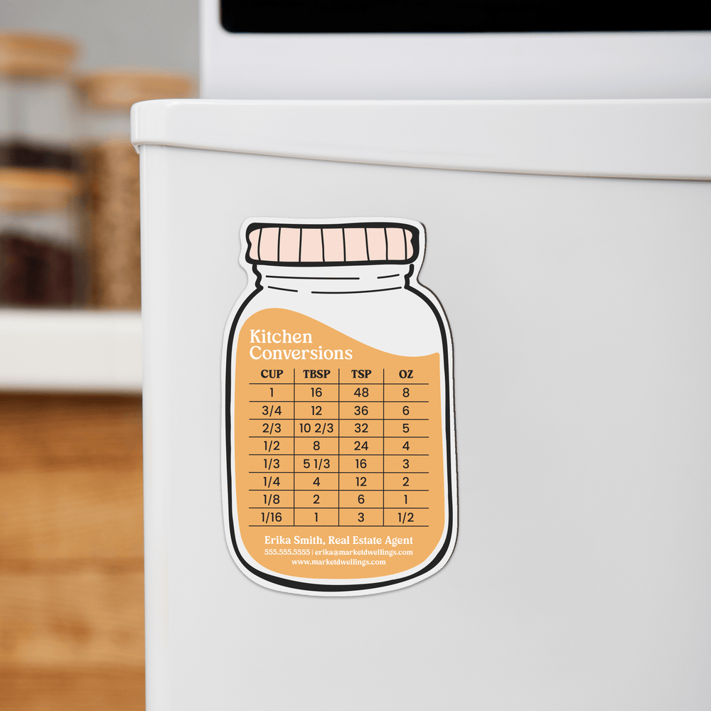 Customizable | Kitchen Conversions Refrigerator Magnets | DSM-01-AB Magnet Market Dwellings BUTTERSCOTCH
