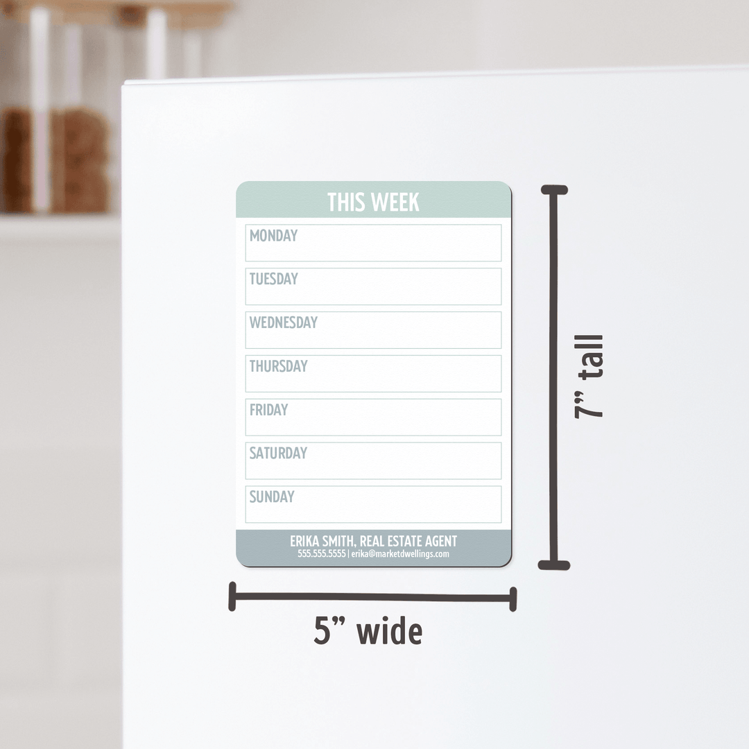 Customizable | Dry Erase Memo Refrigerator Magnets | DSM57-06-AB Magnet Market Dwellings