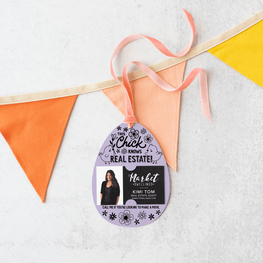This Chick Knows Real Estate! | Spring Gift Tags | 7-GT007 Gift Tag Market Dwellings   