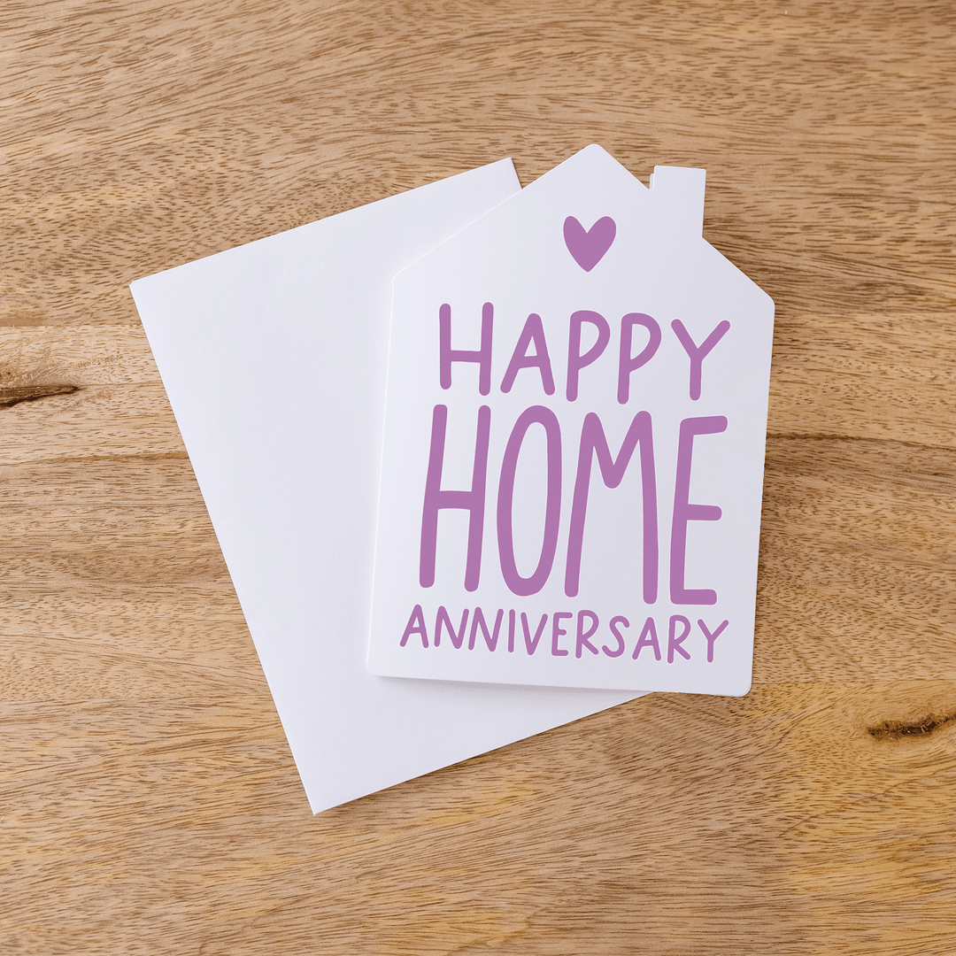 Set of "Happy Home Anniversary" Greeting Cards | Envelopes Included | 12-GC002-AB Greeting Card Market Dwellings LILAC  