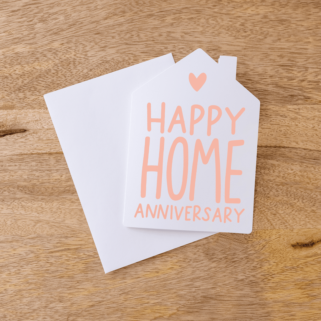 Set of "Happy Home Anniversary" Greeting Cards | Envelopes Included | 12-GC002-AB Greeting Card Market Dwellings BLUSH  