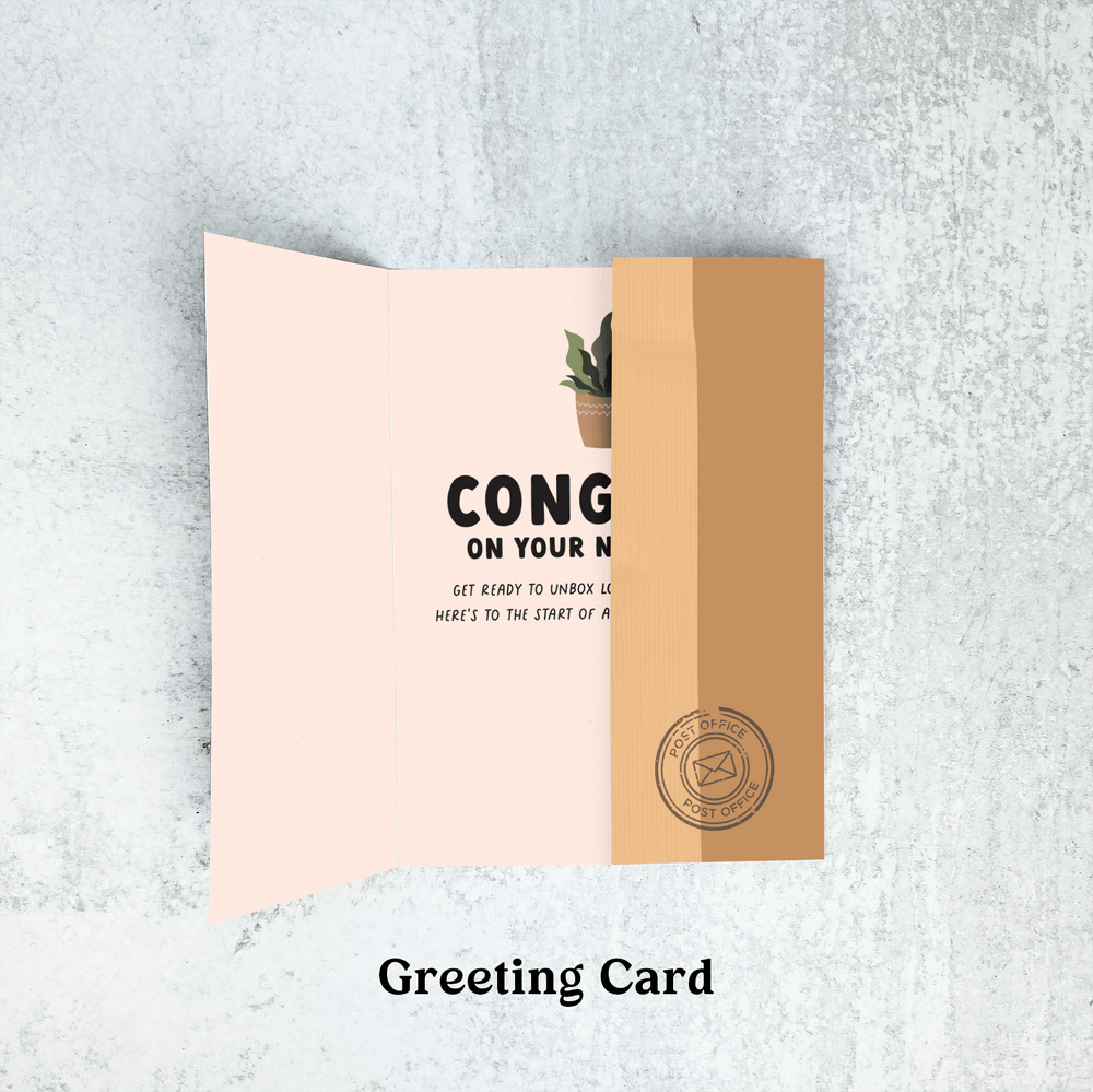 Set of Congrats on Your New Home! Greeting Cards | Envelopes Included | 6-GC008 Greeting Card Market Dwellings   