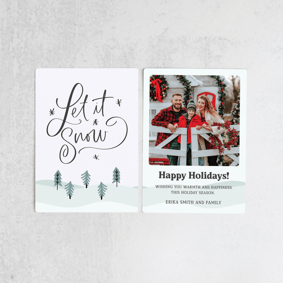 Customizable | Set of Let It Snow Photo Mailers | Envelopes Included | M15-M006 Mailer Market Dwellings   