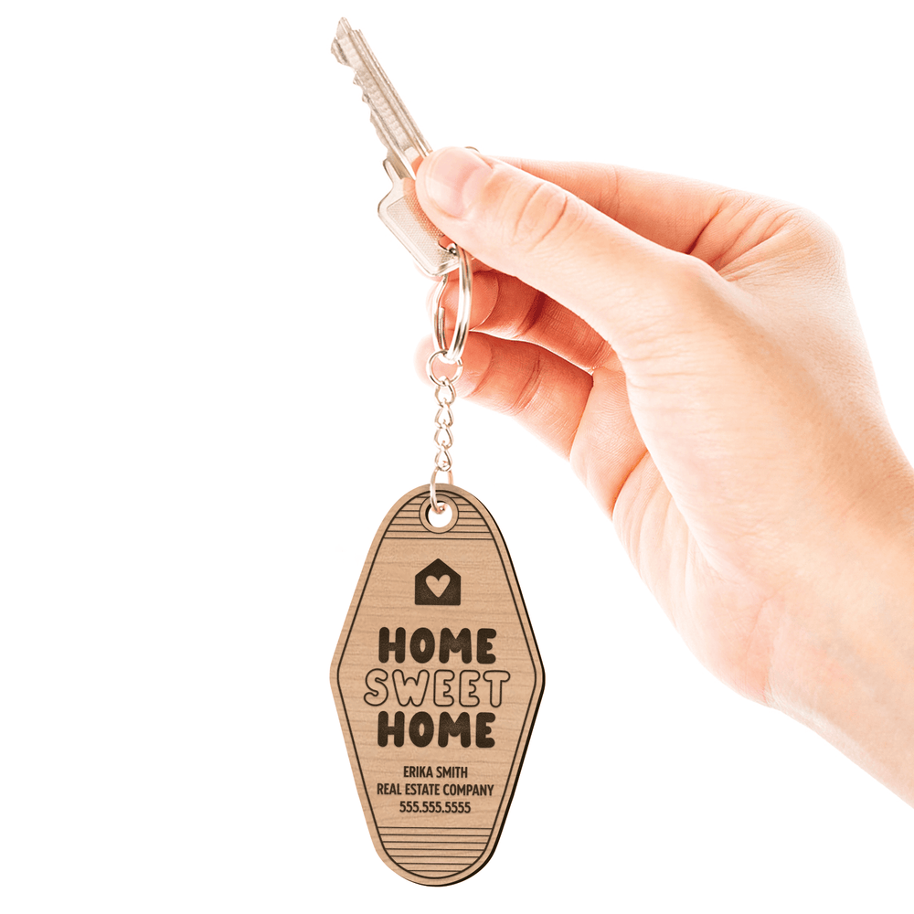 Set of Customizable Home Sweet Home Keychains | KC-03-AB Keychain Market Dwellings   