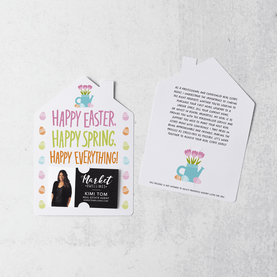Set of Happy Easter, Happy Spring, Happy Everything! | Easter Spring Mailers | Envelopes Included | M111-M001 - Market Dwellings