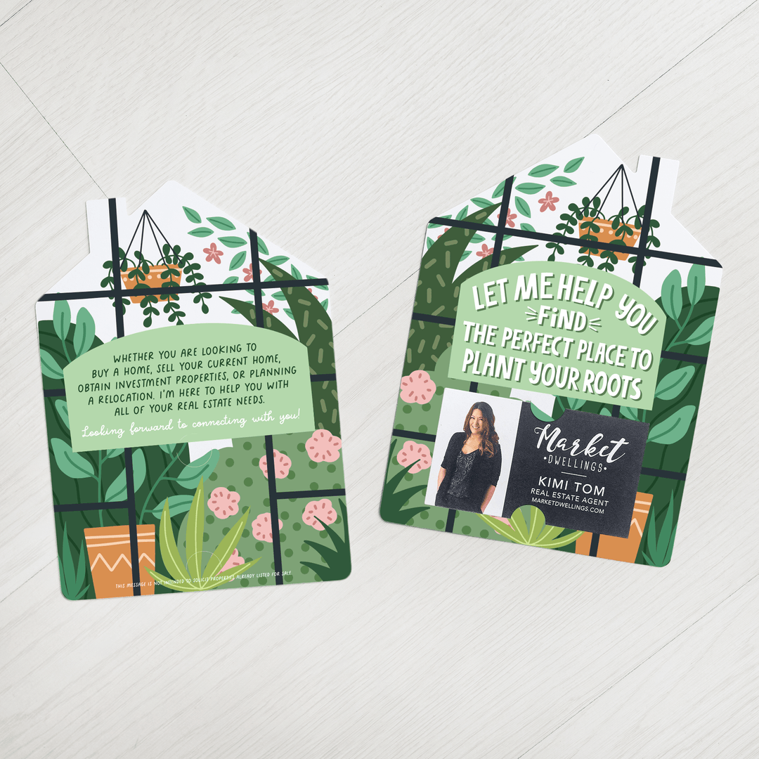 Perfect Place To Plant Your Roots Real Estate Mailers | Envelopes Included | M51-M001 - Market Dwellings