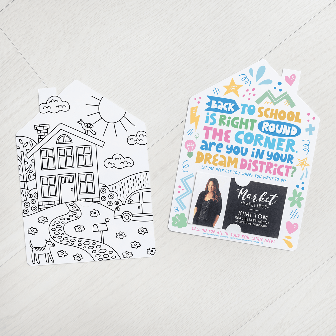 Back To School Real Estate Mailers | Envelopes Included | M55-M001 - Market Dwellings
