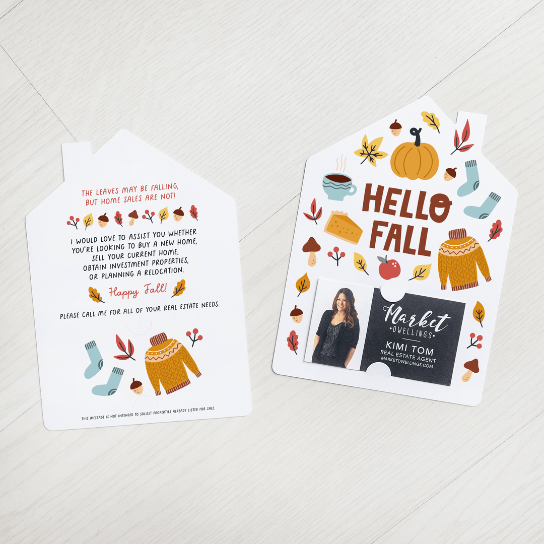 Hello Fall Real Estate Mailers | Envelopes Included | M58-M001 - Market Dwellings