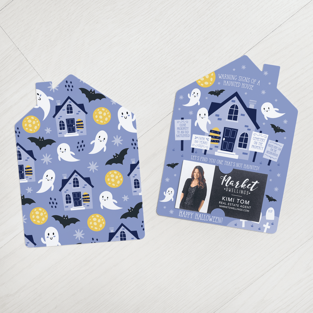 Set of Warning Signs of a Haunted House Real Estate Mailers | Envelopes Included | M62-M001 - Market Dwellings