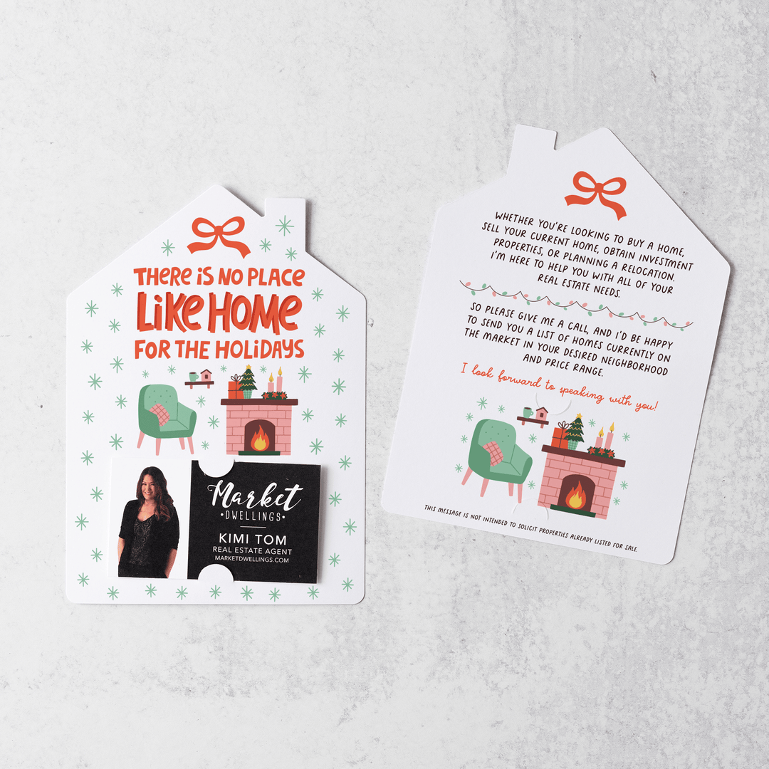 Set of There Is No Place Like Home For The Holidays | Christmas Winter Mailers | Envelopes Included | M84-M001 - Market Dwellings