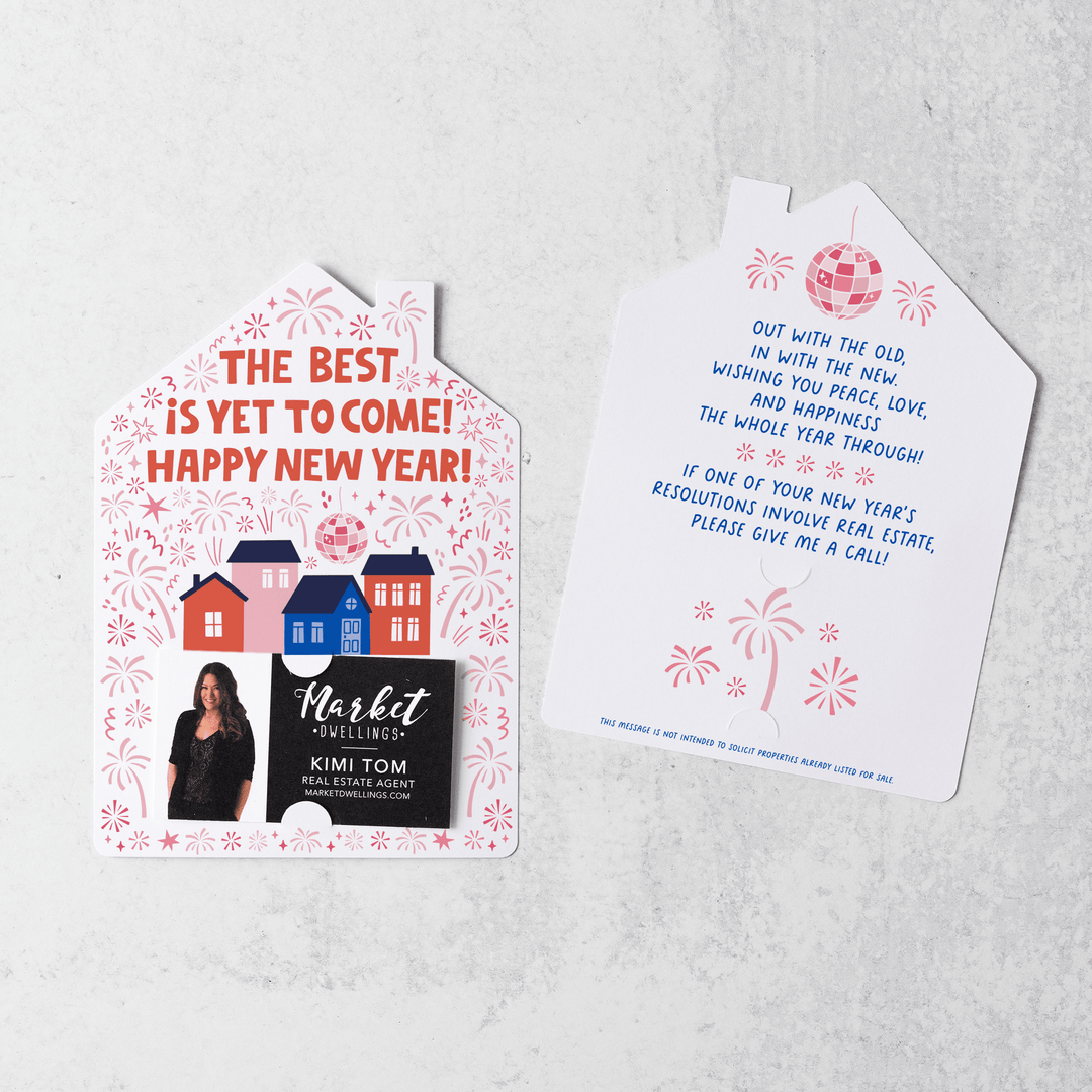Set of The Best Is Yet To Come! Happy New Year! | New Year Mailers | Envelopes Included | M90-M001 - Market Dwellings