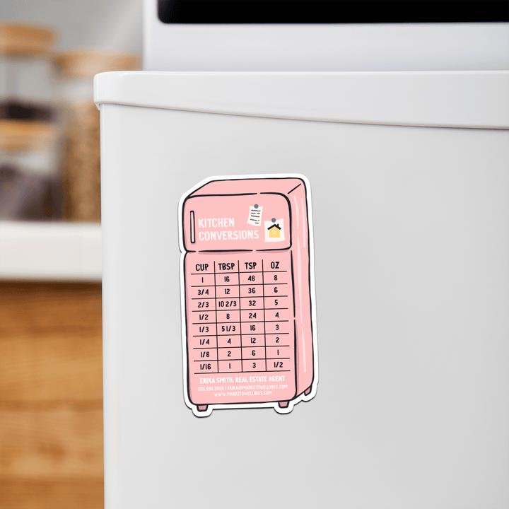 Customizable | Kitchen Conversions Refrigerator Magnets | DSM-10-AB Magnet Market Dwellings SOFT PINK