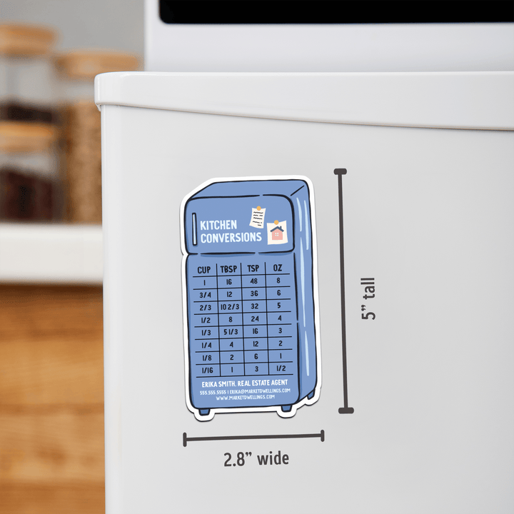 Customizable | Kitchen Conversions Refrigerator Magnets | DSM-10-AB Magnet Market Dwellings   