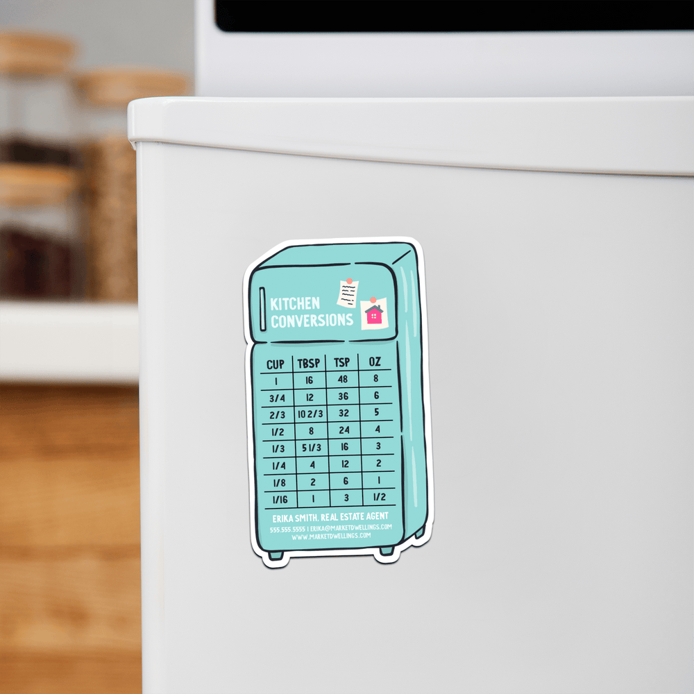 Customizable | Kitchen Conversions Refrigerator Magnets | DSM-10-AB Magnet Market Dwellings SKY