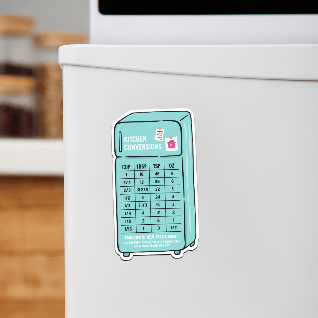 Customizable | Kitchen Conversions Refrigerator Magnets | DSM-10-AB Magnet Market Dwellings SKY