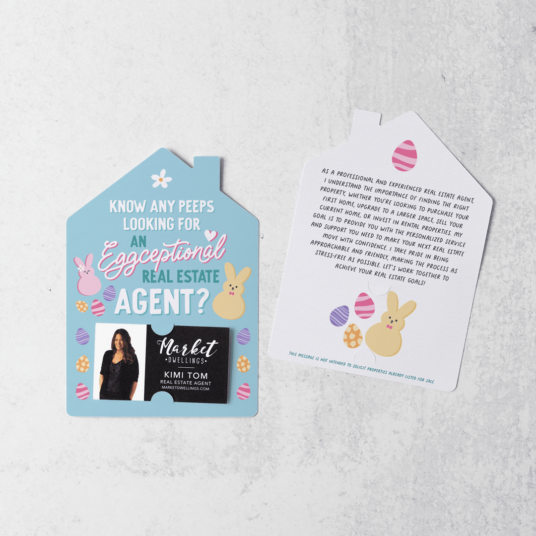 Set of Know Any Peeps Looking For An Eggceptional Real Estate Agent? | Spring Easter Mailers | Envelopes Included | M122-M001 - Market Dwellings