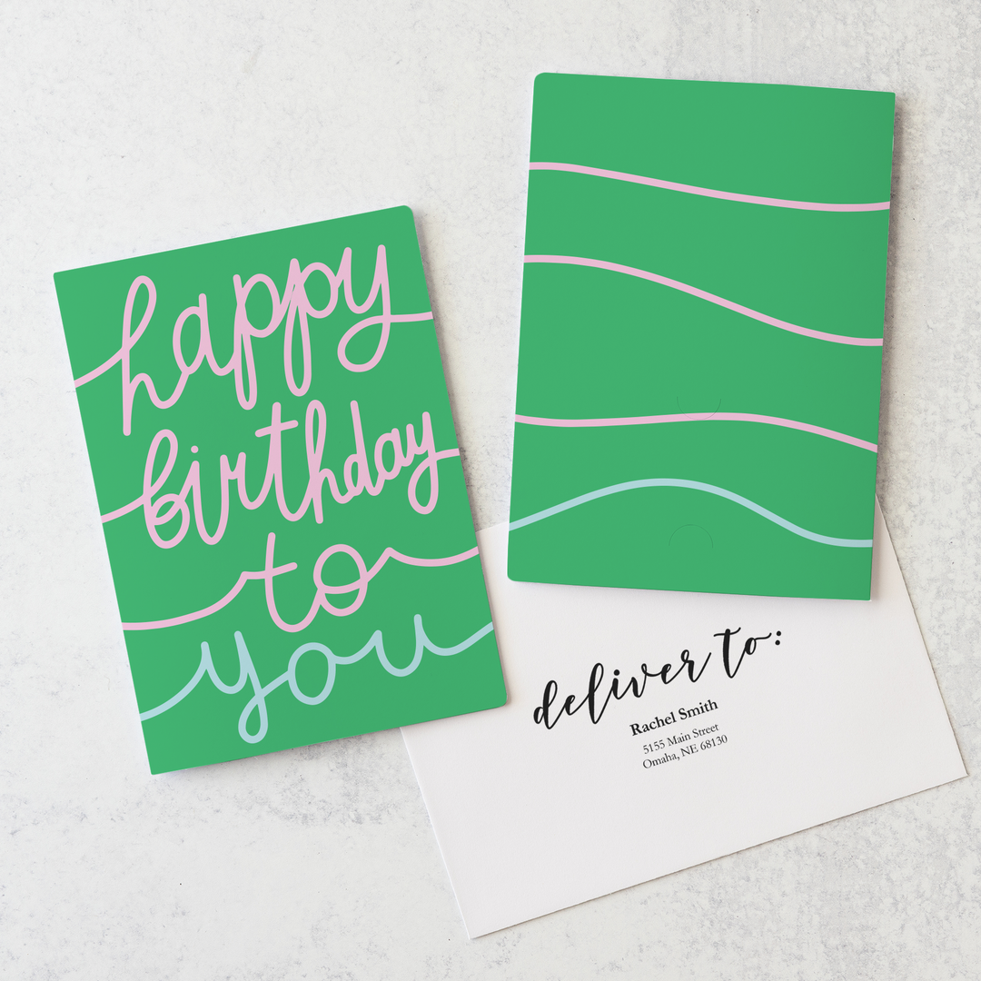 Set of Happy Birthday to you | Greeting Cards | Envelopes Included | 76-GC001