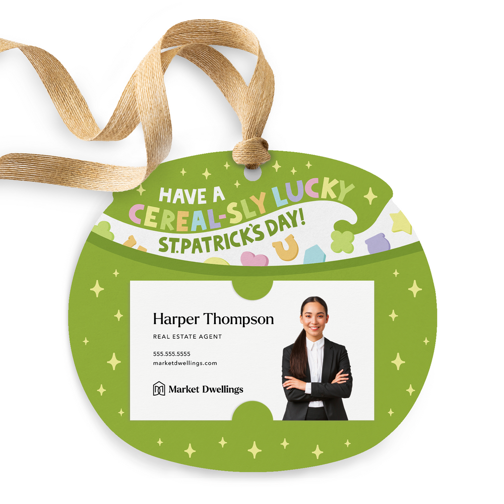 Have A Cereal-Sly Lucky St. Patrick's Day | Gift Tags Gift Tag Market Dwellings LIGHT OLIVE 12