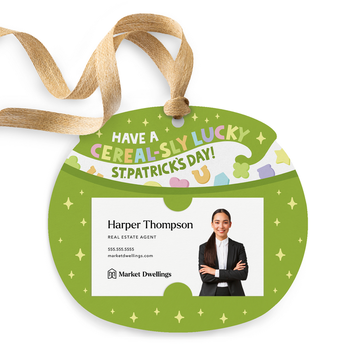 Have A Cereal-Sly Lucky St. Patrick's Day | Gift Tags Gift Tag Market Dwellings LIGHT OLIVE