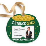 I Struck GOLD Having You As A Client! | St. Patrick's Day Gift Tags Gift Tag Market Dwellings GREEN 12